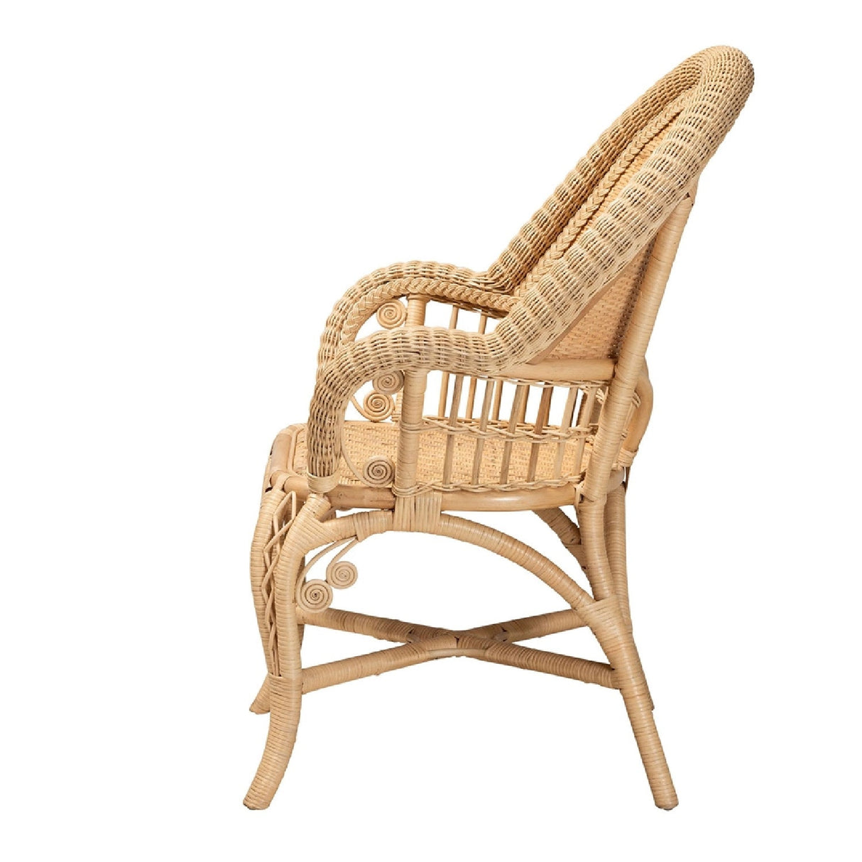 Modern European furniture - Woven Natural Rattan Accent Chair - www.oroa.com | Oroa.com