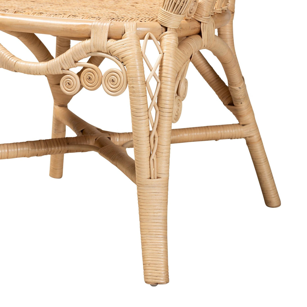 Modern European furniture - Woven Natural Rattan Accent Chair - www.oroa.com | Oroa.com