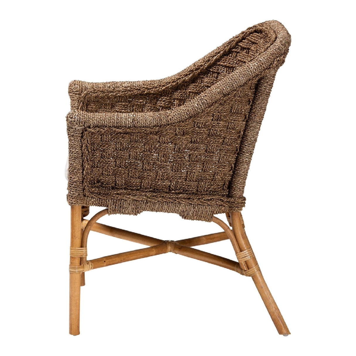 Modern European furniture - Woven Seagrass Bohemian Accent Chair - www.oroa.com | Oroa.com