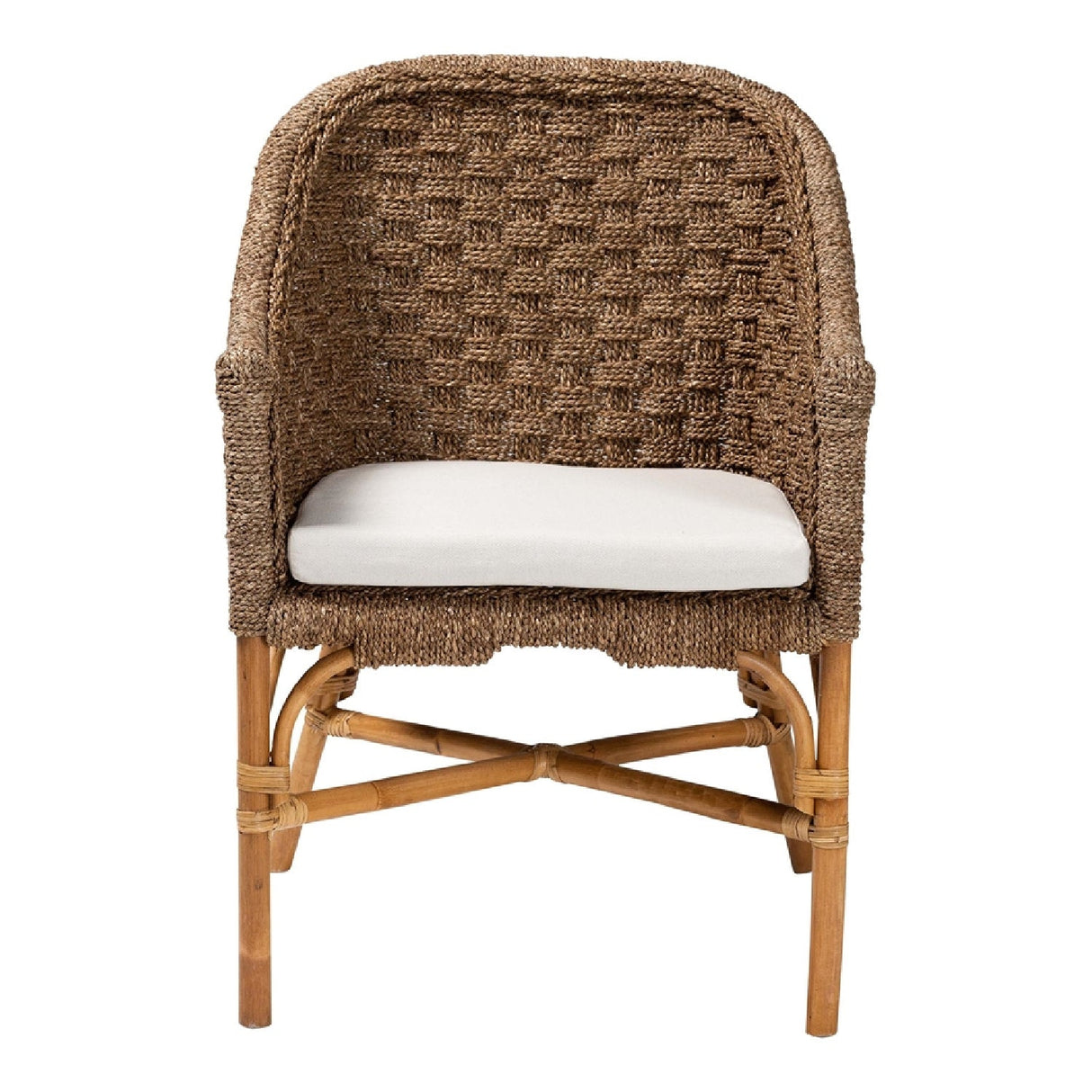 Modern European furniture - Woven Seagrass Bohemian Accent Chair - www.oroa.com | Oroa.com