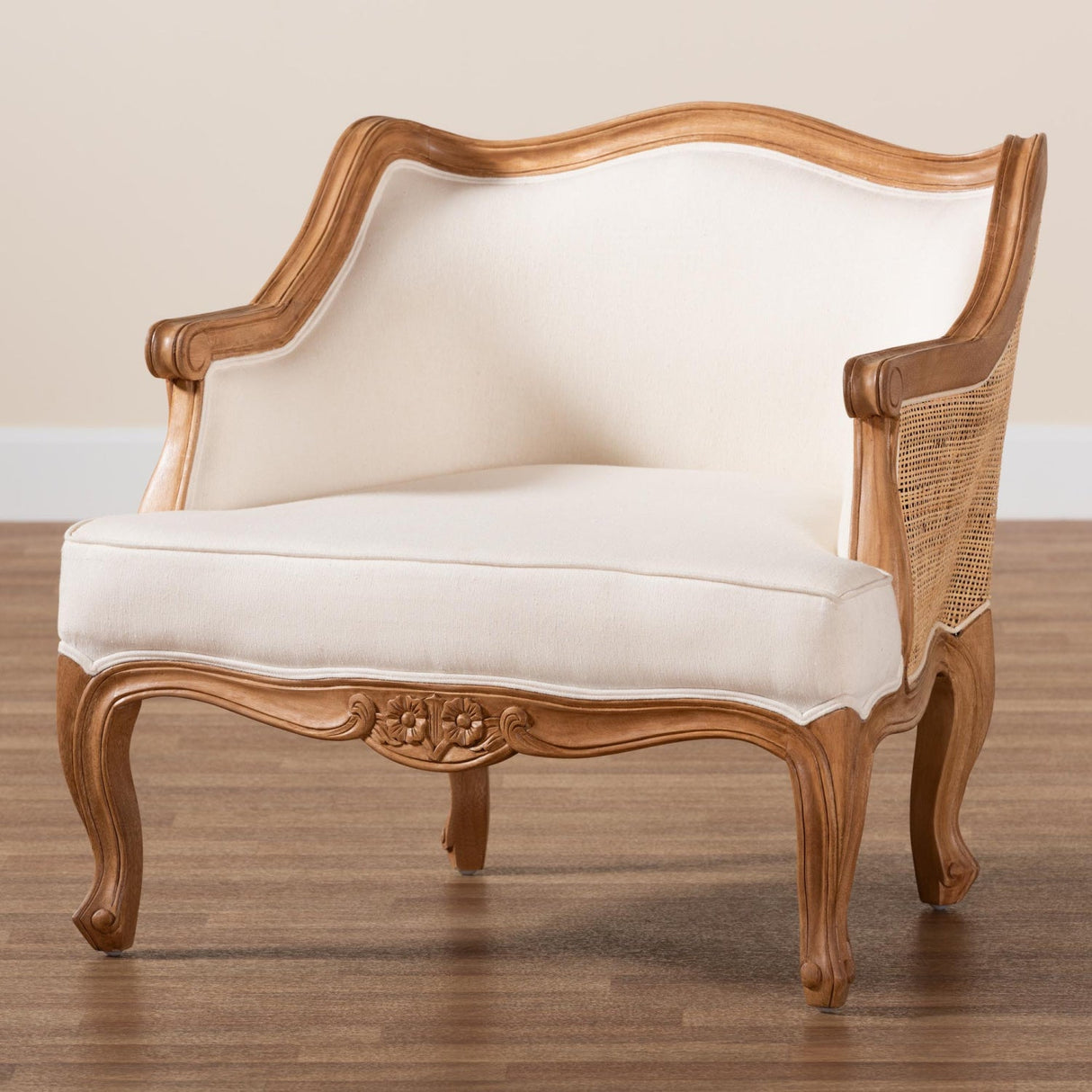 Modern European furniture - Beige French Style Accent Chair - www.oroa.com | Oroa.com