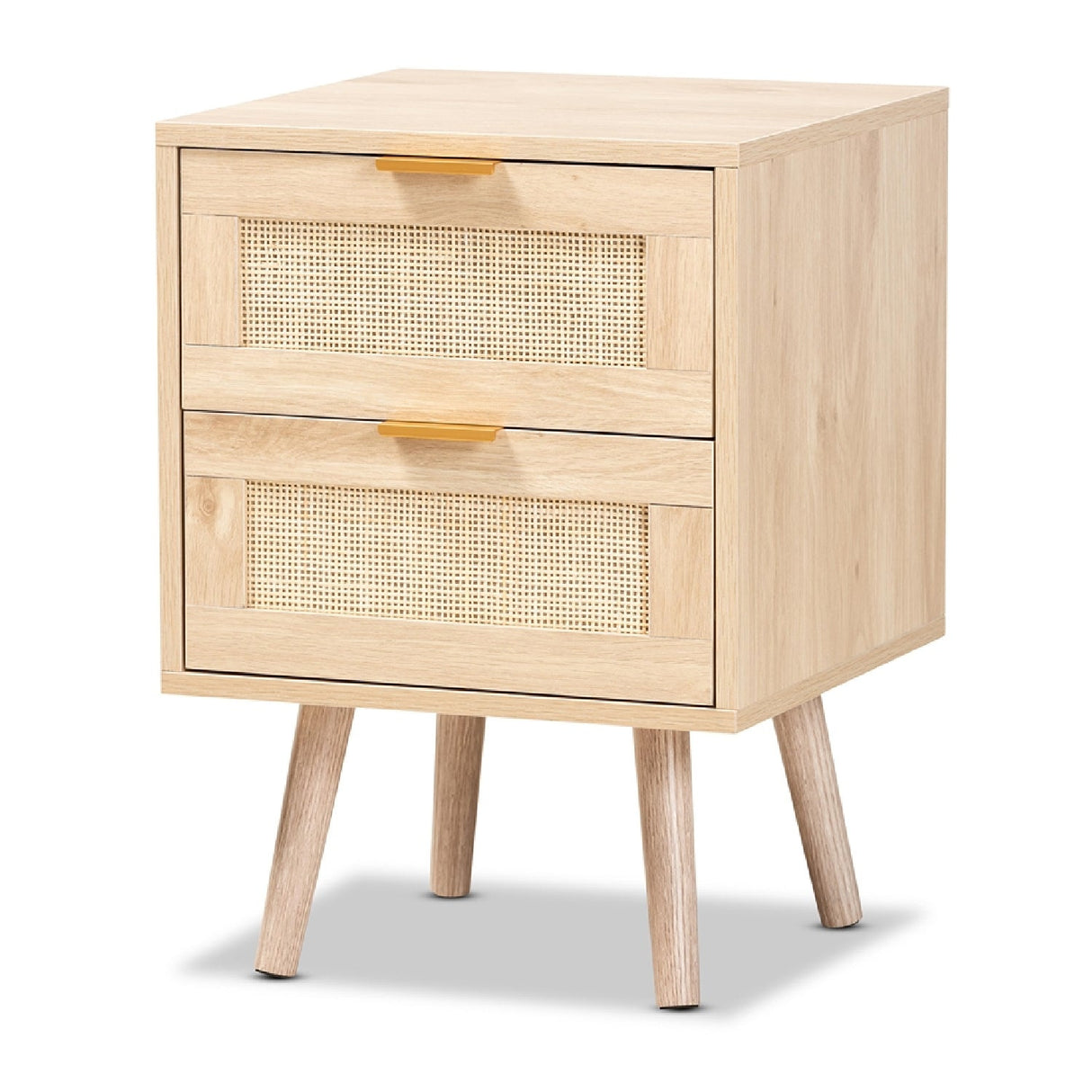 Modern European furniture - Oak 2 Drawer End Table - www.oroa.com | Oroa.com