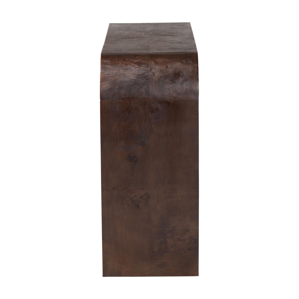 Modern European furniture - Burl Wood Waterfall Console Table - www.oroa.com | Oroa.com