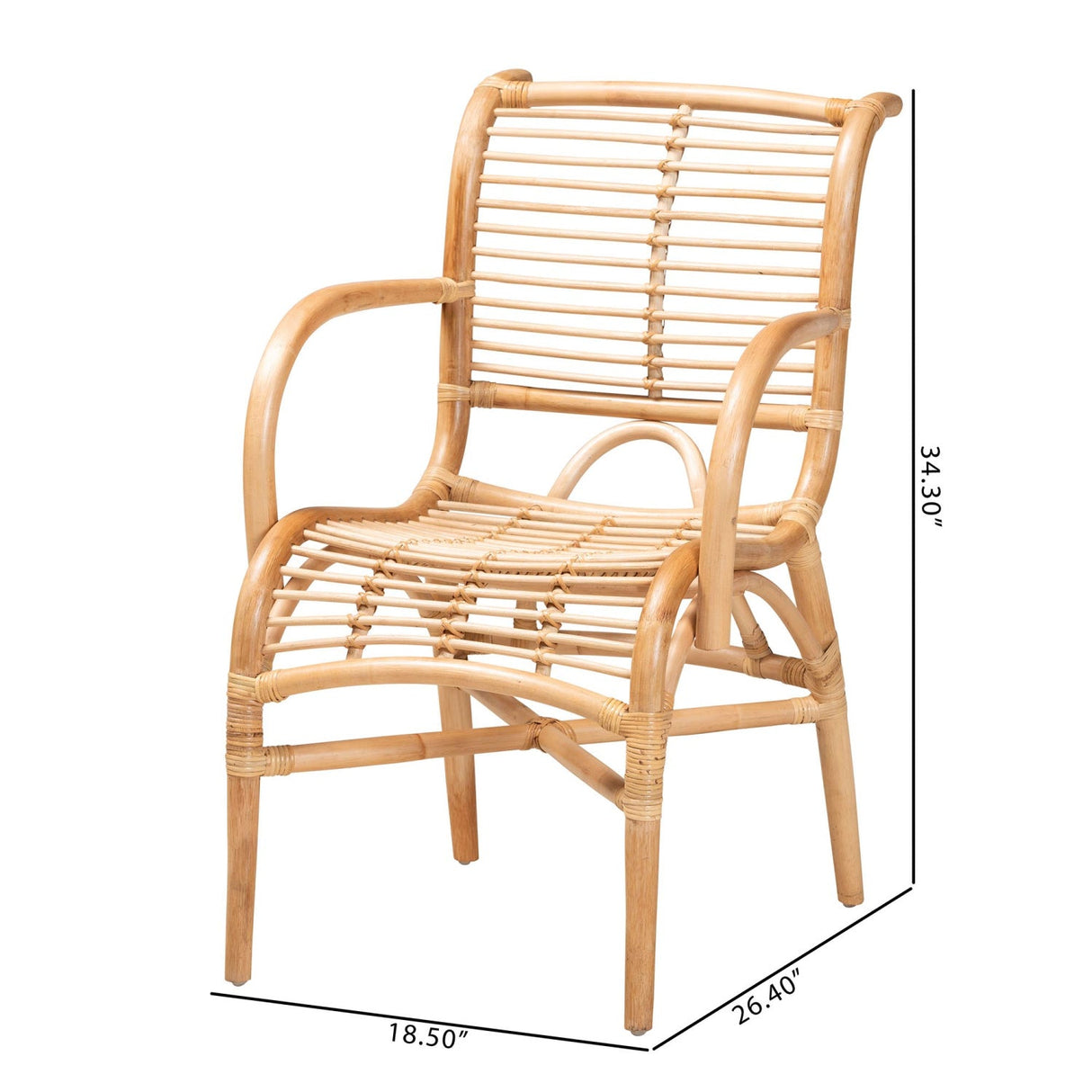 Modern European furniture - Rattan Rods Bohemian Lounge Chair - www.oroa.com | Oroa.com