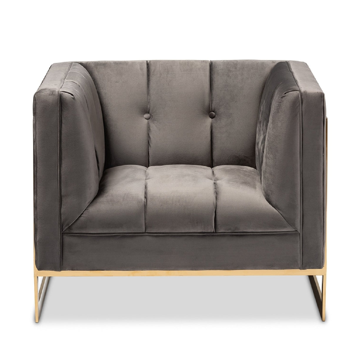 Modern European furniture - Button Tufted Velvet Accent Chair - www.oroa.com | Oroa.com