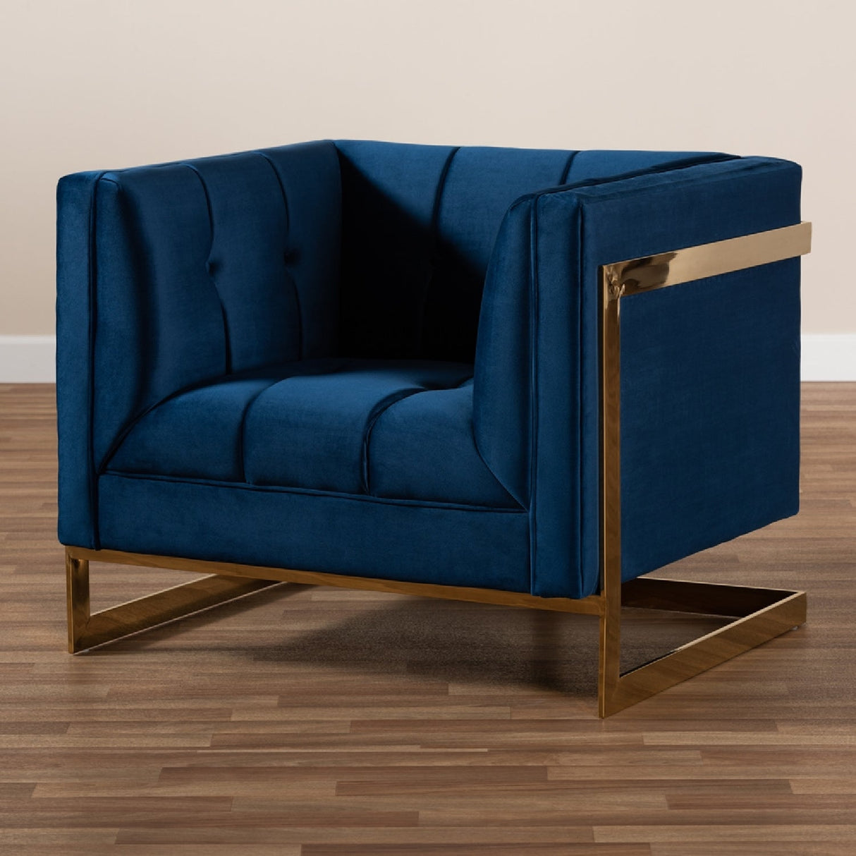 Modern European furniture - Button Tufted Velvet Accent Chair - www.oroa.com | Oroa.com