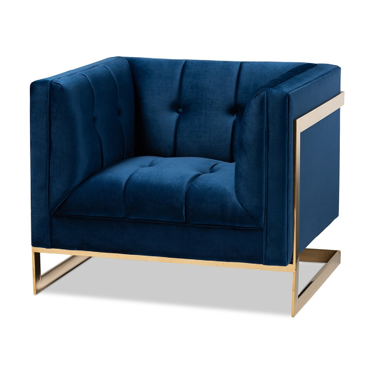 Modern European furniture - Button Tufted Velvet Accent Chair - www.oroa.com | Oroa.com