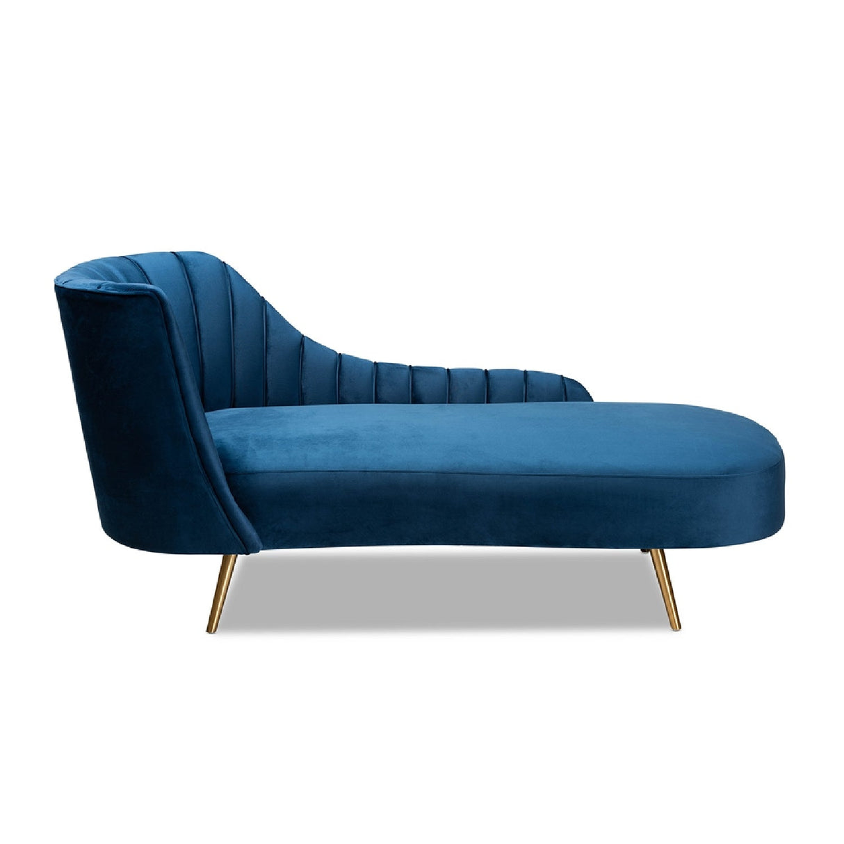 Modern European furniture - Blue Velvet Chaise - www.oroa.com | Oroa.com