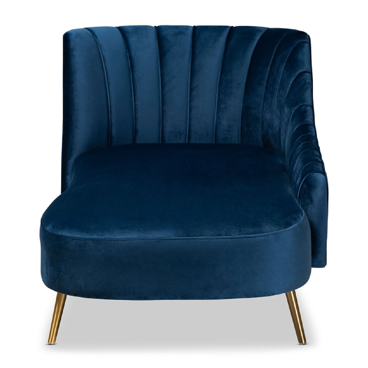 Modern European furniture - Blue Velvet Chaise - www.oroa.com | Oroa.com