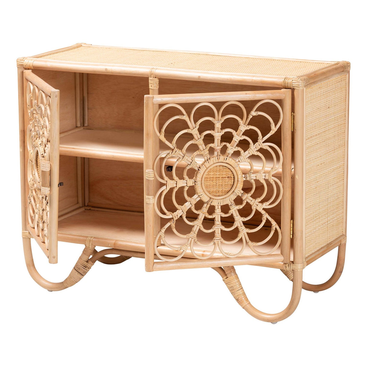 Modern European furniture - Floral Woven 2 Door Cabinet - www.oroa.com | Oroa.com