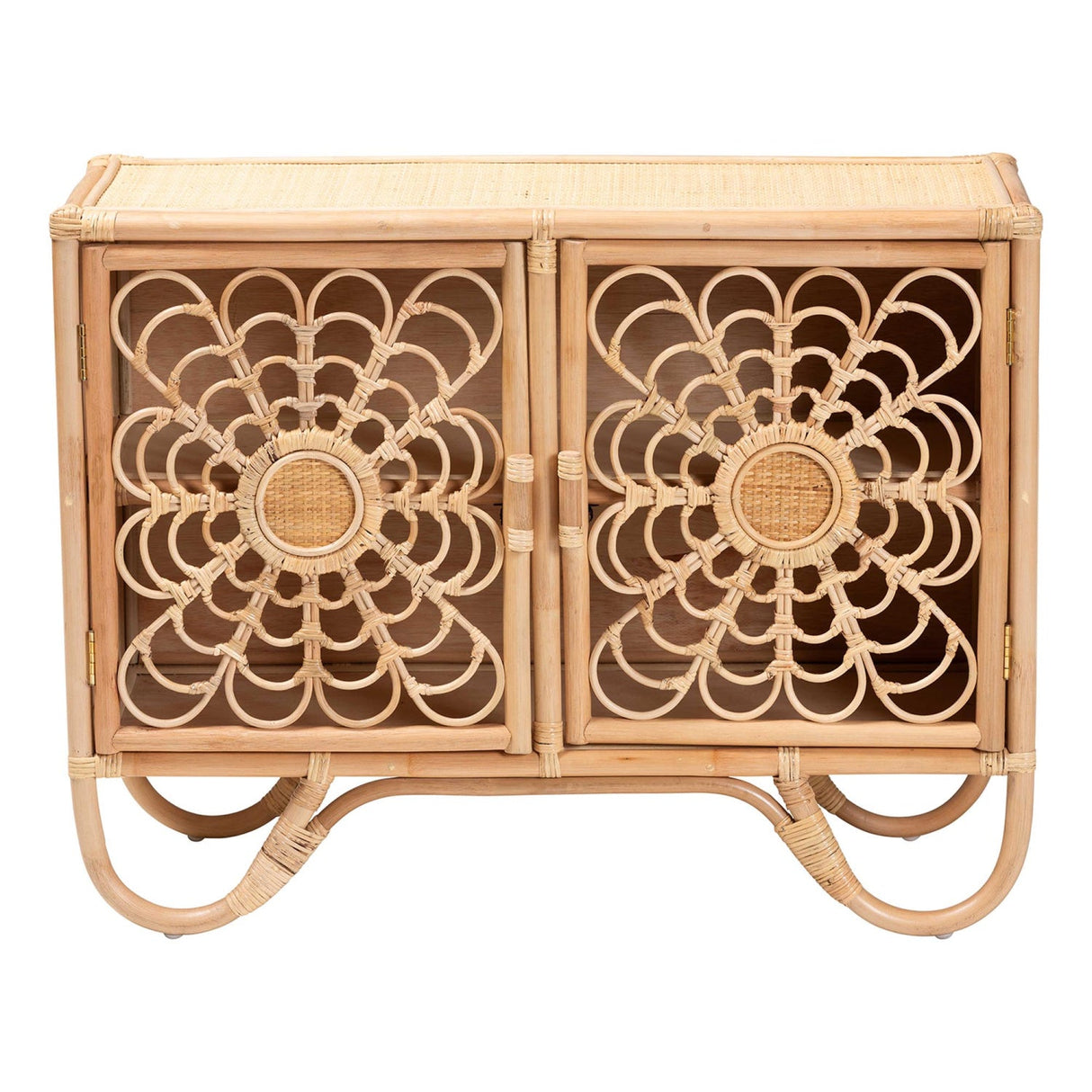 Modern European furniture - Floral Woven 2 Door Cabinet - www.oroa.com | Oroa.com