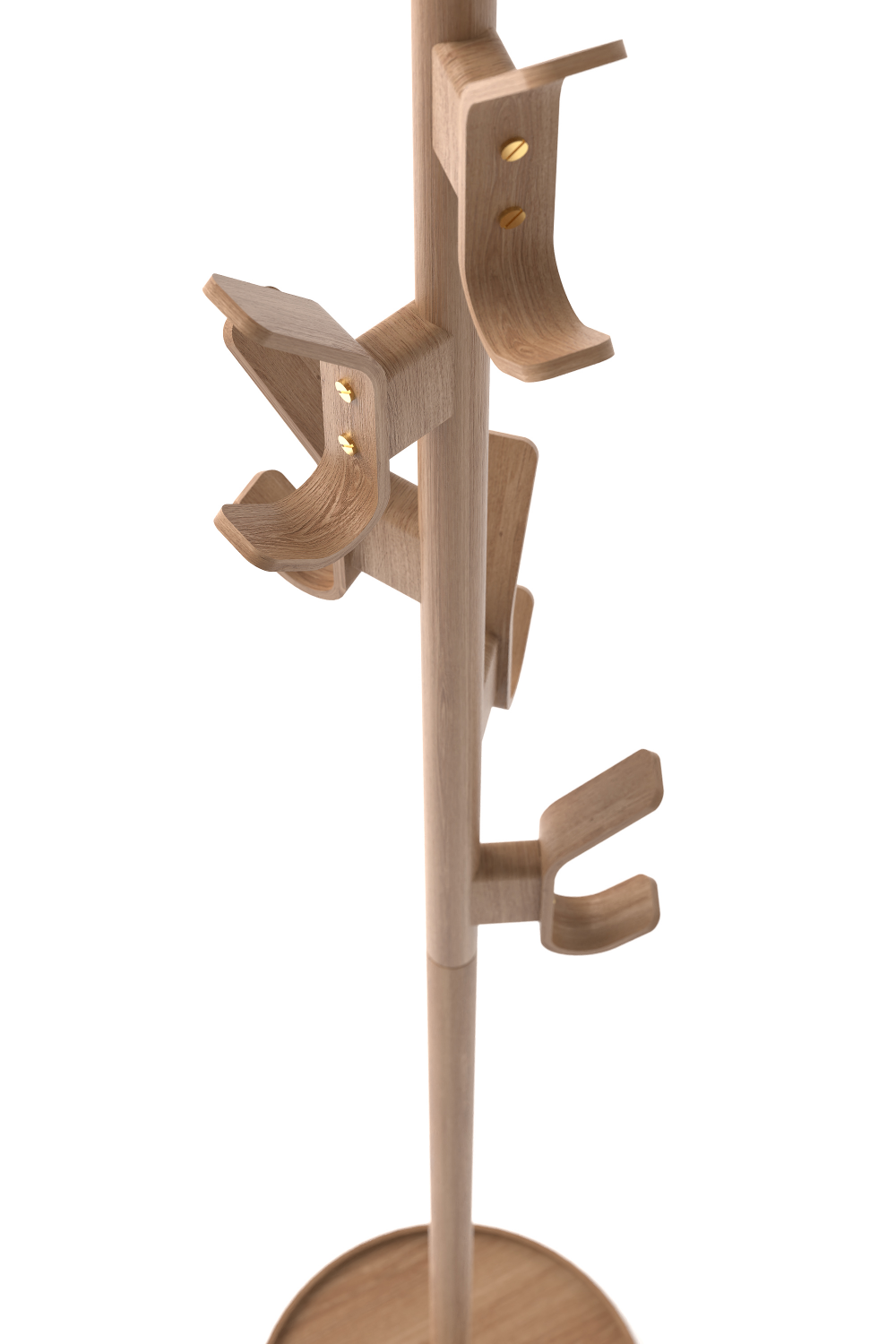 5-Hook Oak Coat Stand | Oroa.com
