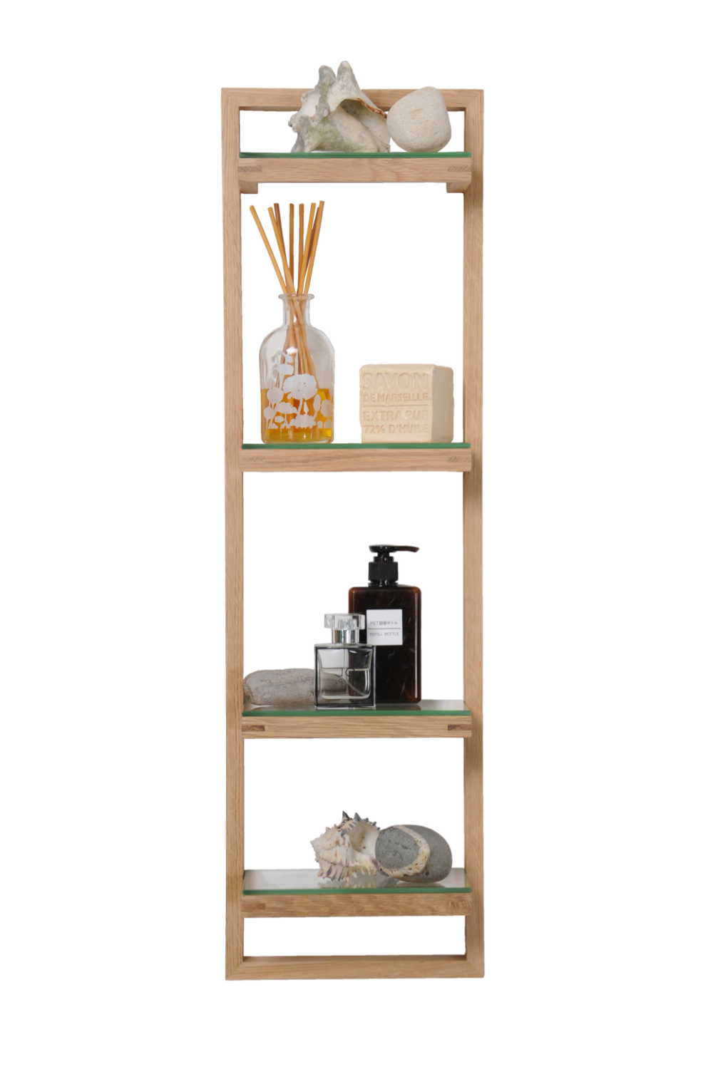 Oak Bathroom Wall Shelf | Oroa.com