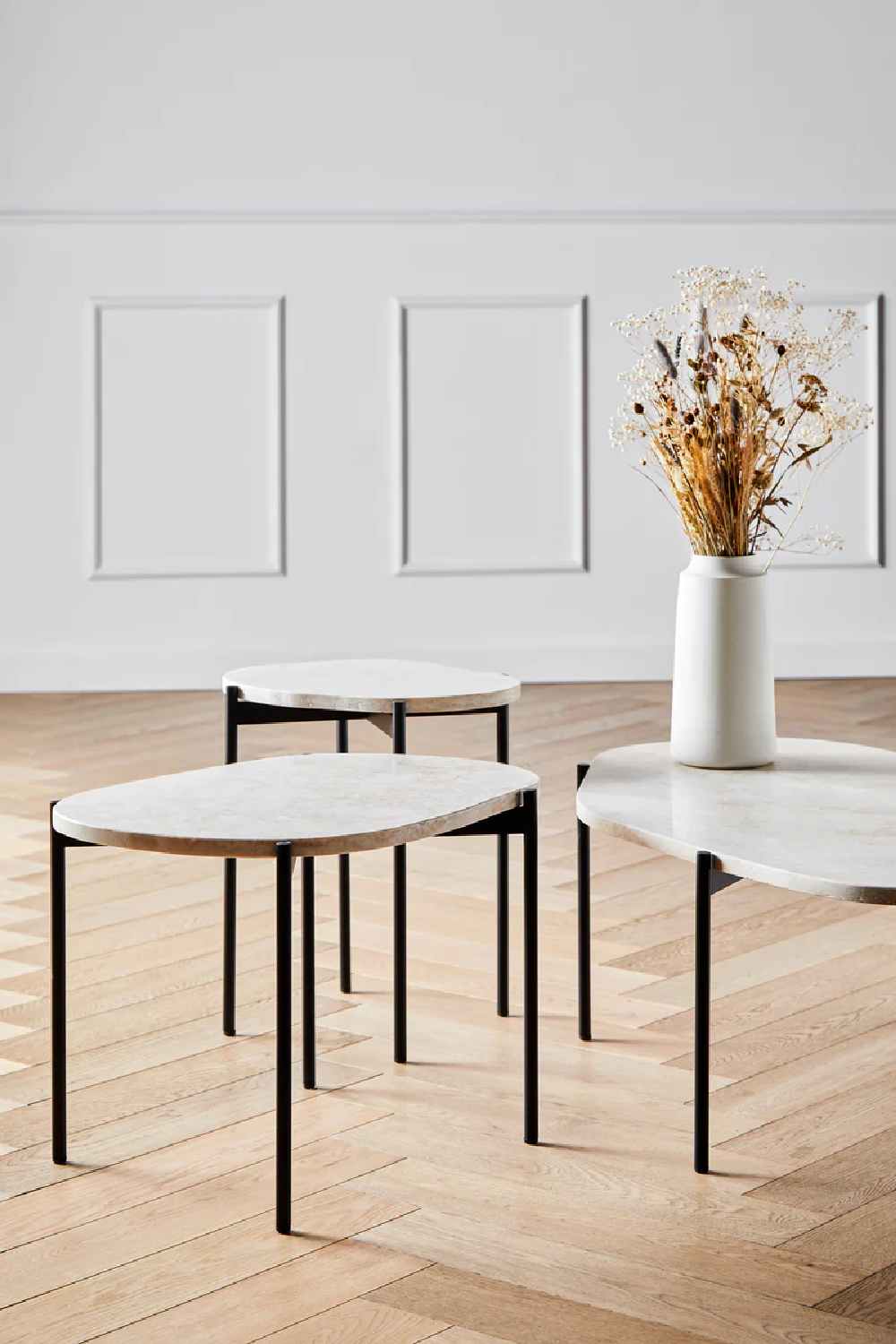 White Travertine Occasional Table M | Oroa.com