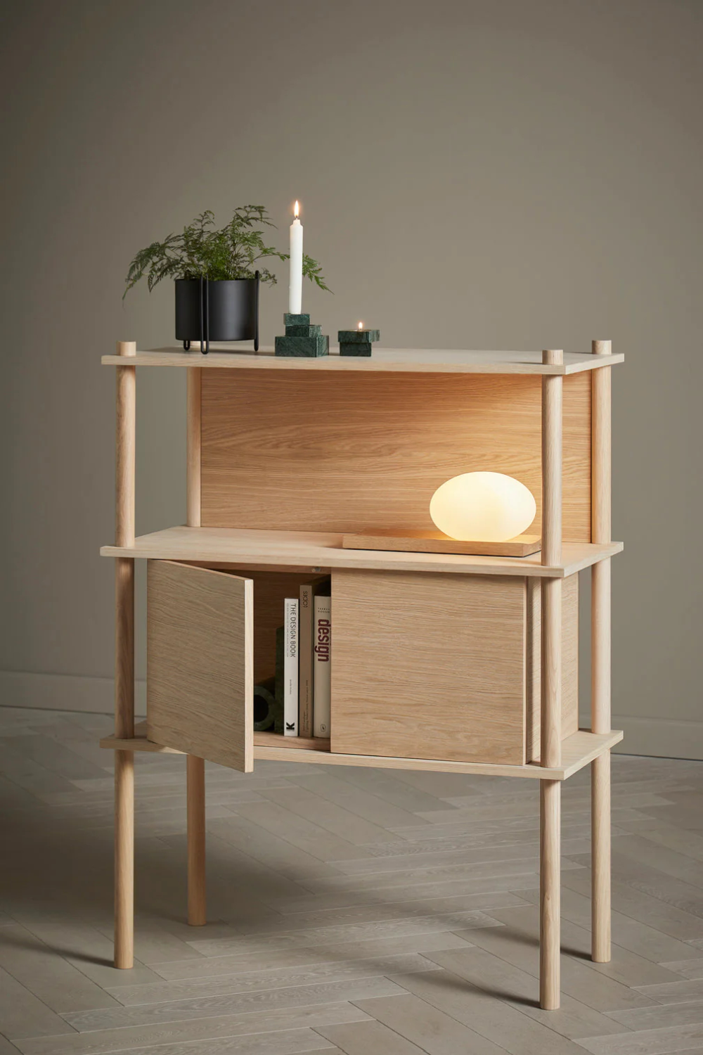 Oak 2-Door Modular Cabinet | Oroa.com