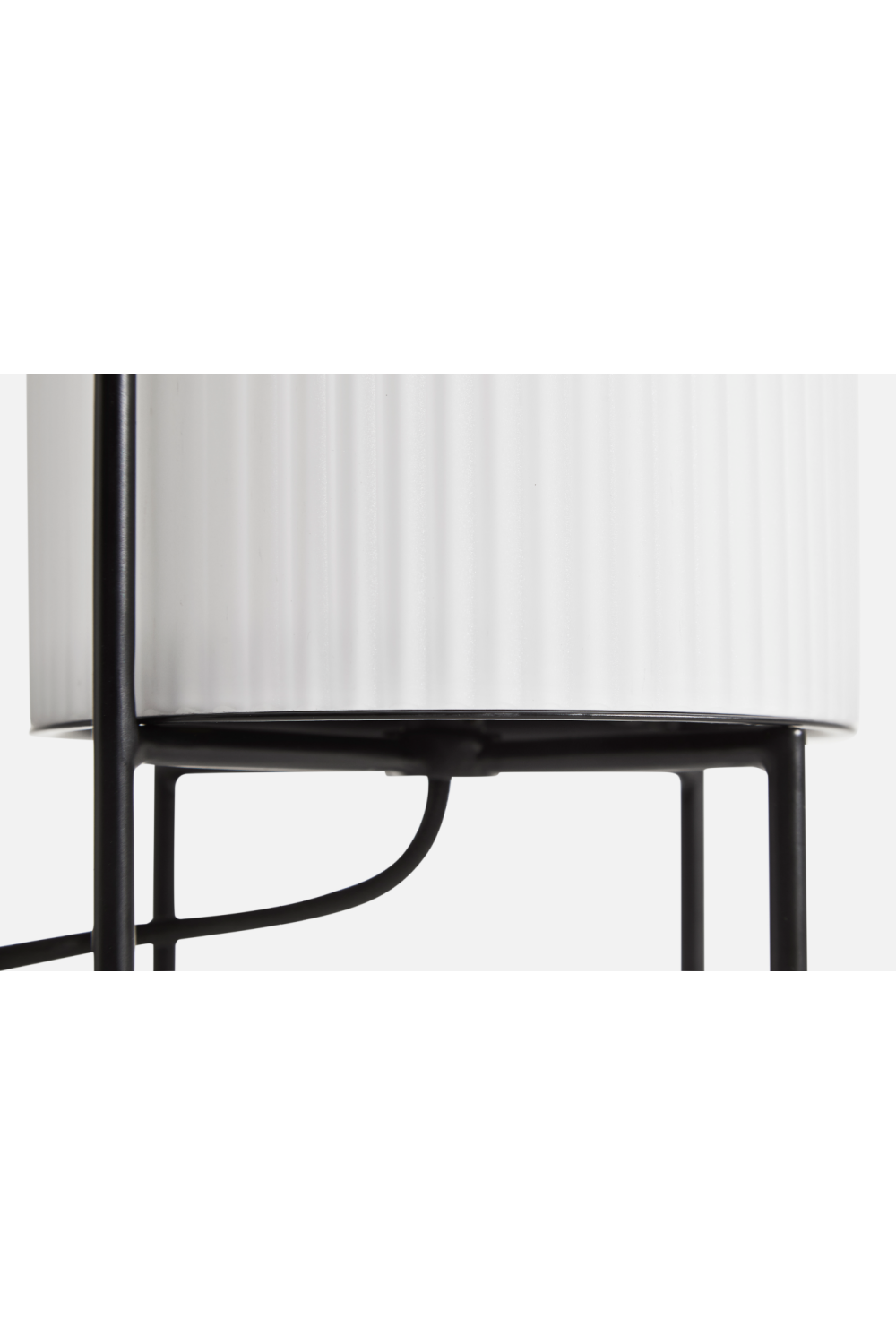 White Glass Contemporary Table Lamp | Oroa.com