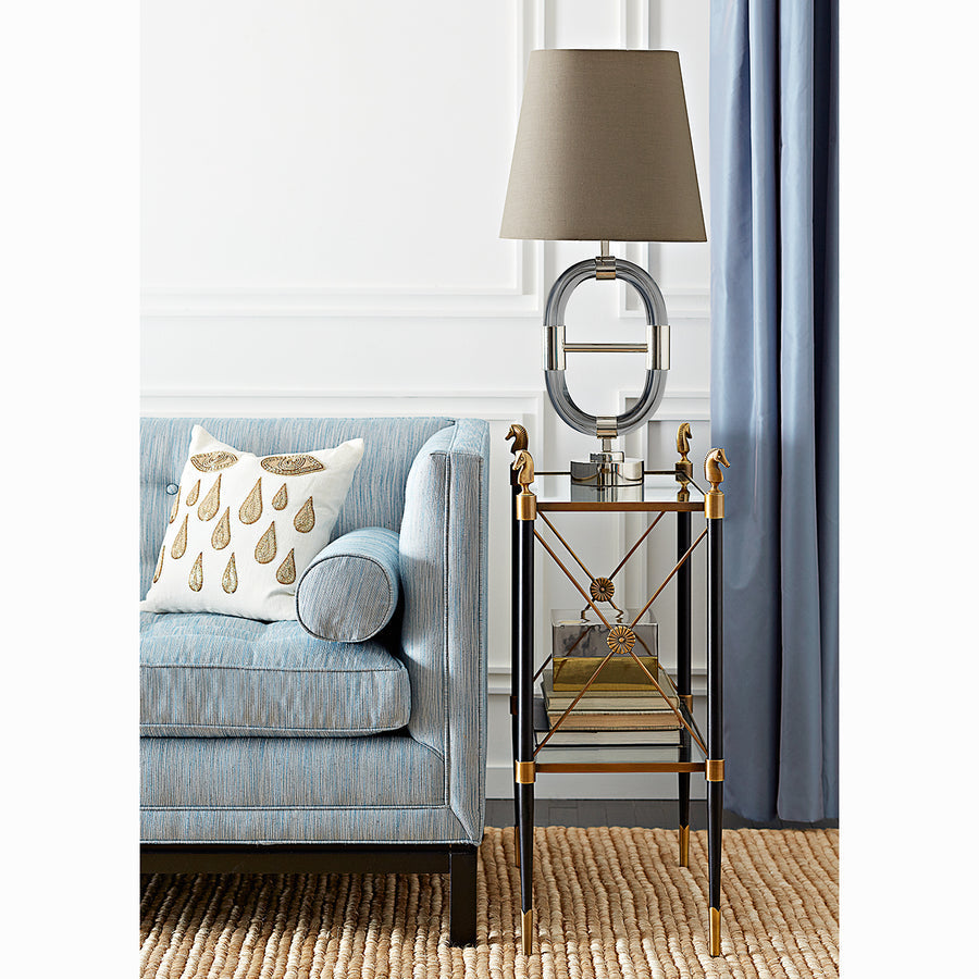 Two-Tier Glass Side Table | Oroa.com