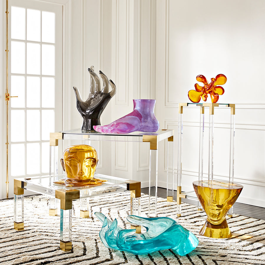 Orange Acrylic Accent Table | Oroa.com