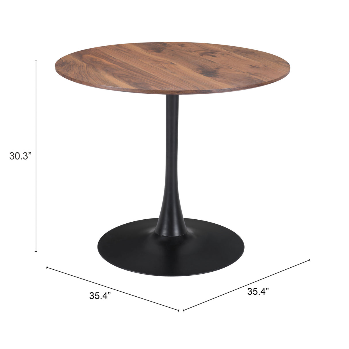Wooden Pedestal Dining Table | Oroa.com