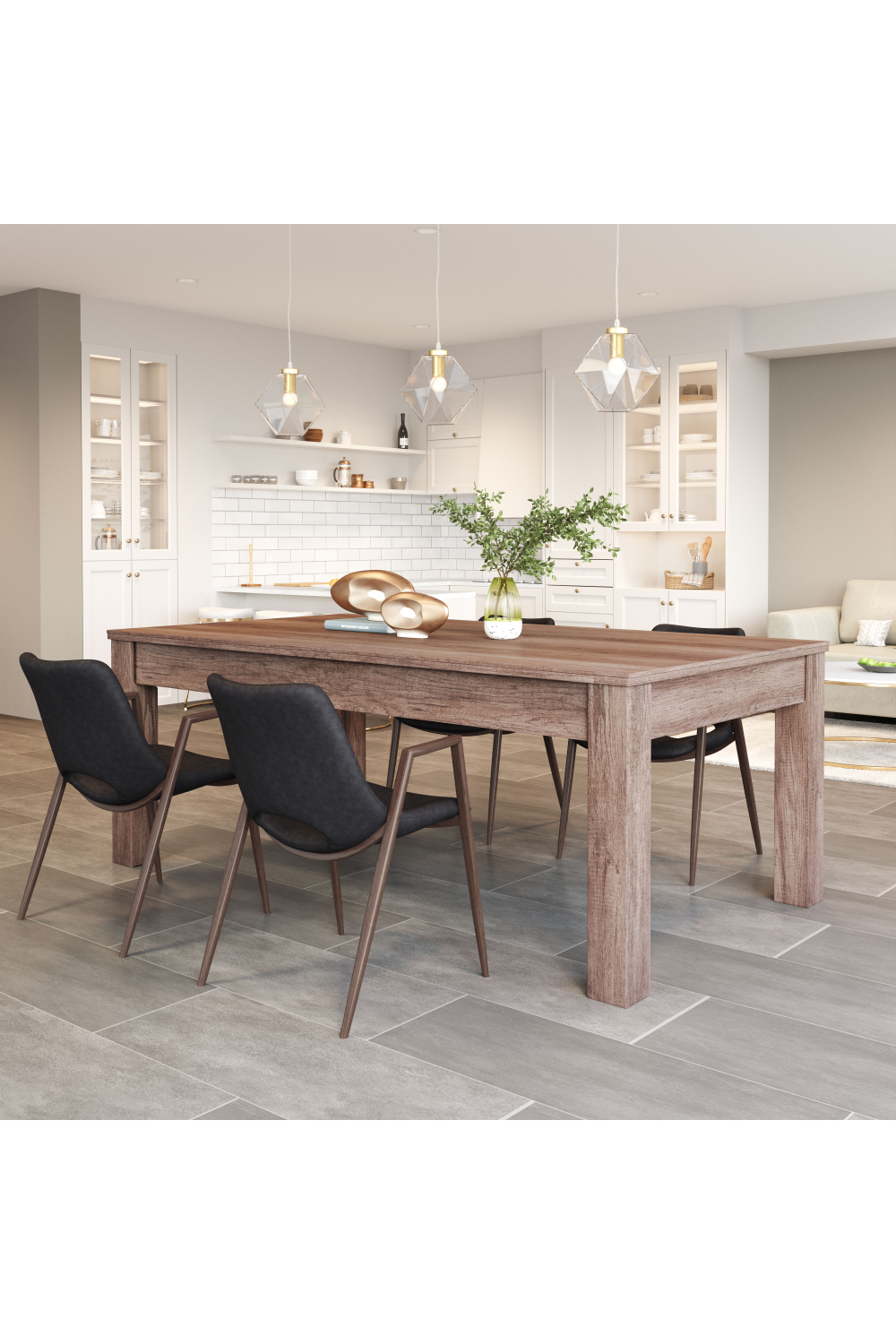 Leather Dining Chairs (2) | Oroa.com