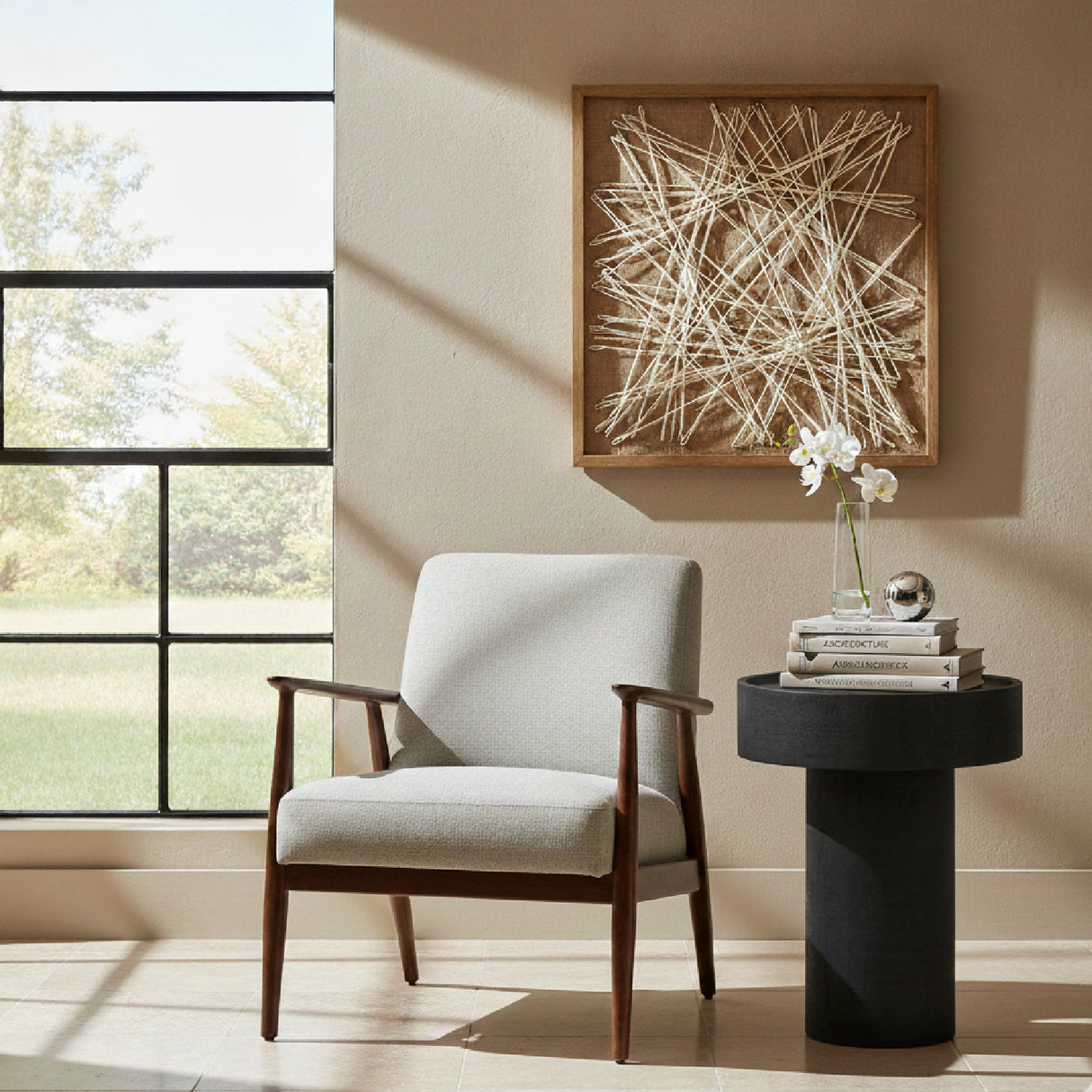 Black Wooden Side Table | Oroa.com