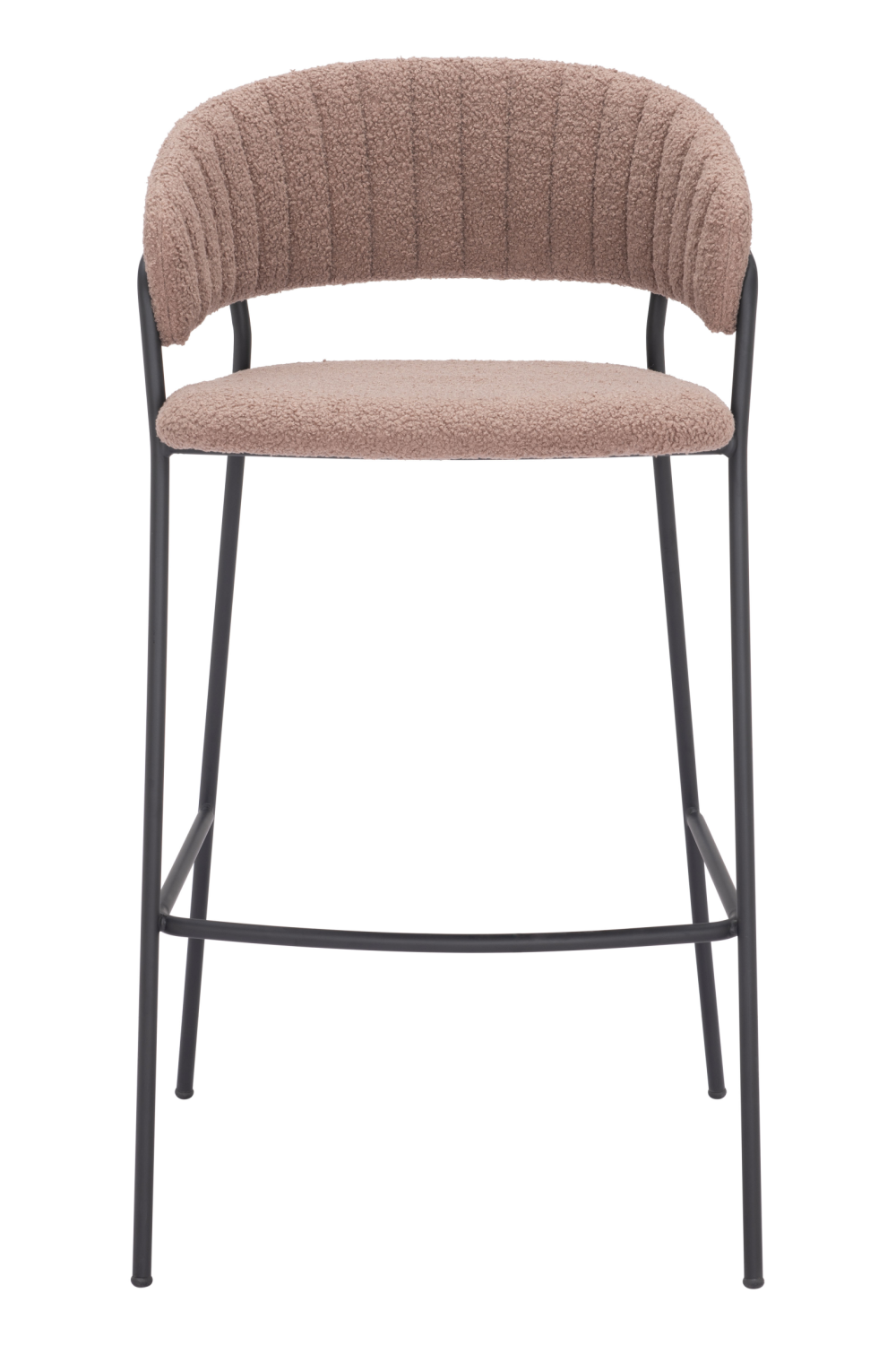 Brown Shearling Bar Stools (2) | Oroa.com