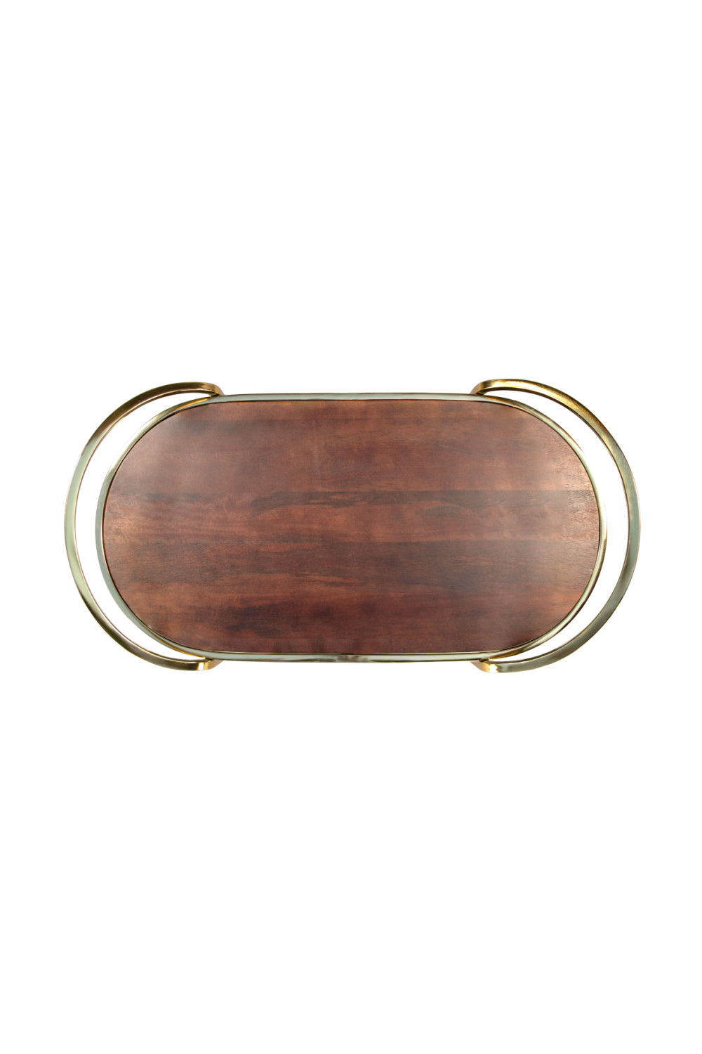 Gold Framed Oval Bar Cart | Oroa.com