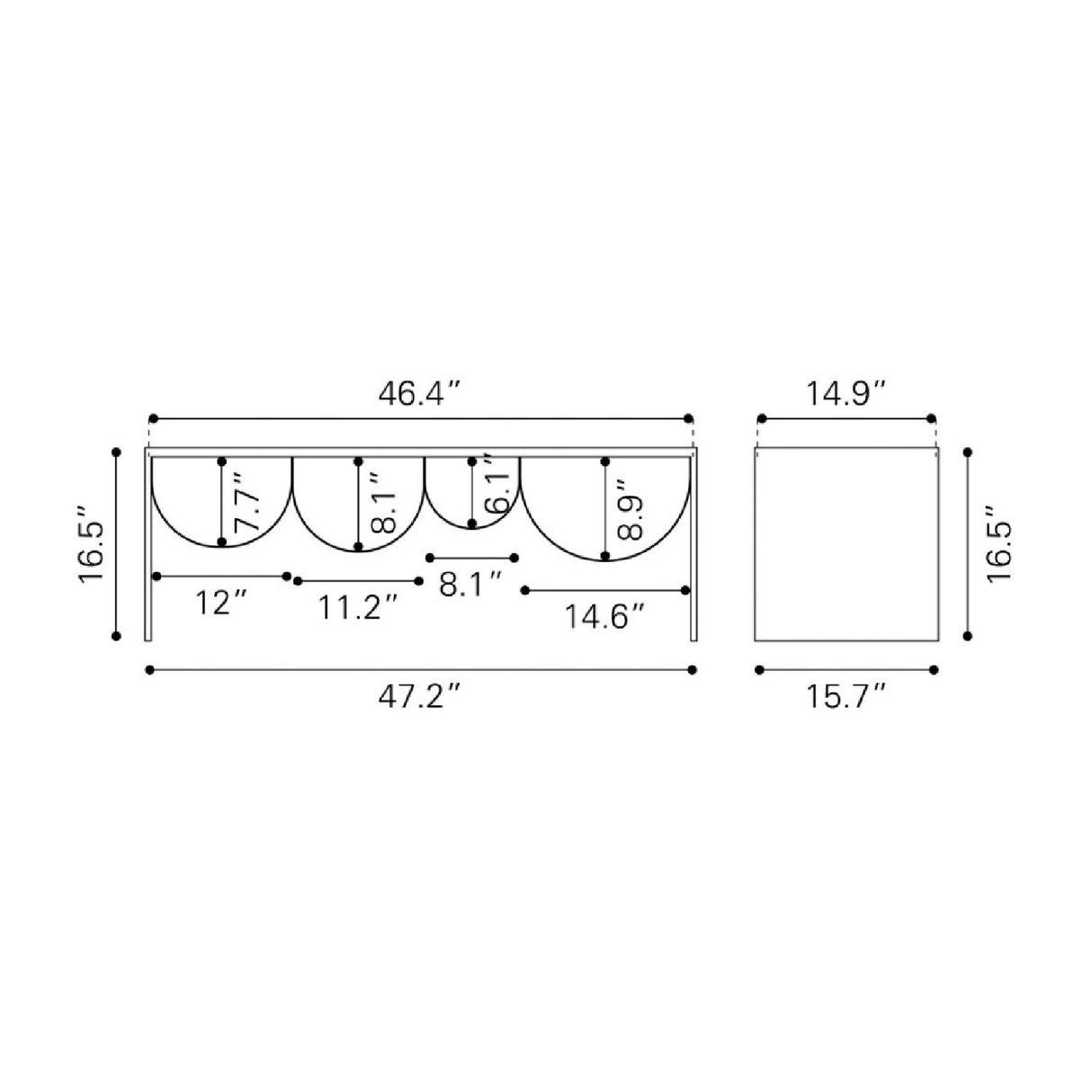 Brass-Framed Glass Coffee Table | Oroa.com