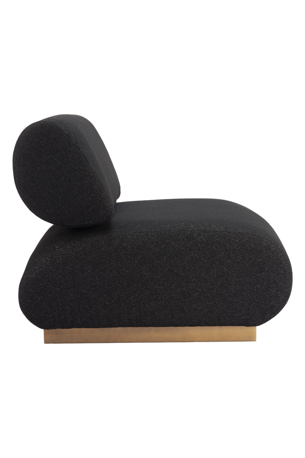 Black Textured Fabric Accent Chair | Oroa.com