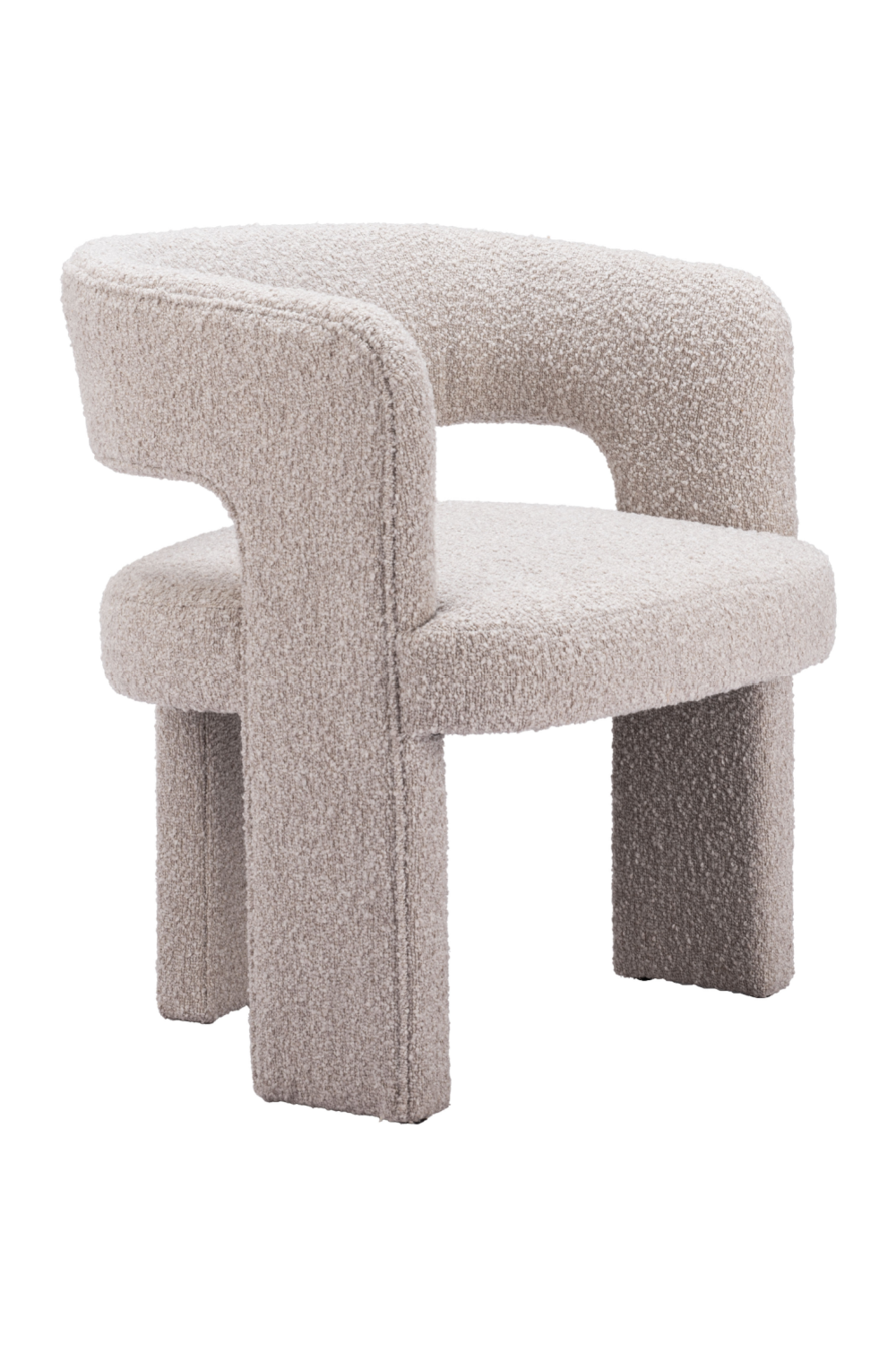 Beige Shearling Accent Chair | Oroa.com