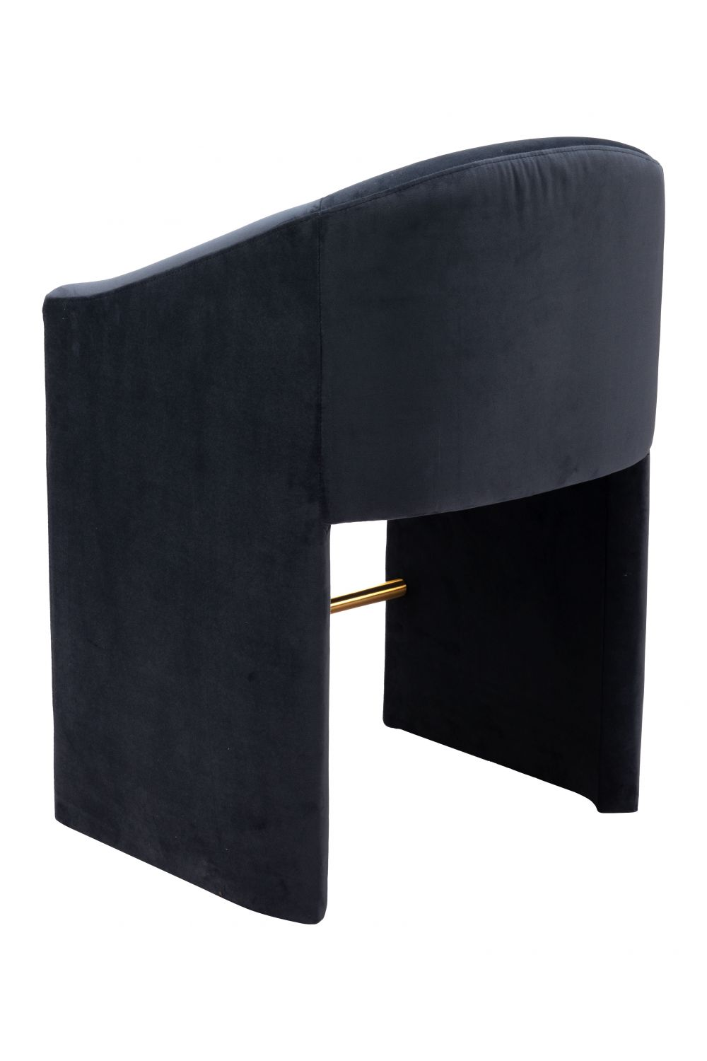 Dark Gray Velvet Counter Stool | Oroa.com