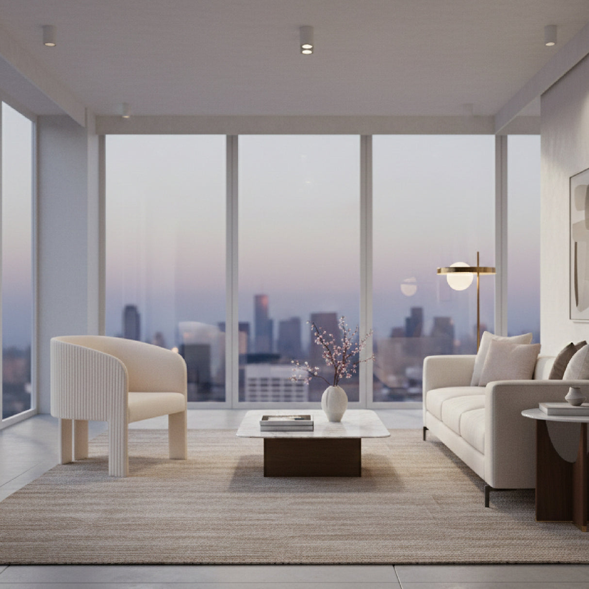 Poly Linen Accent Chair | Oroa.com