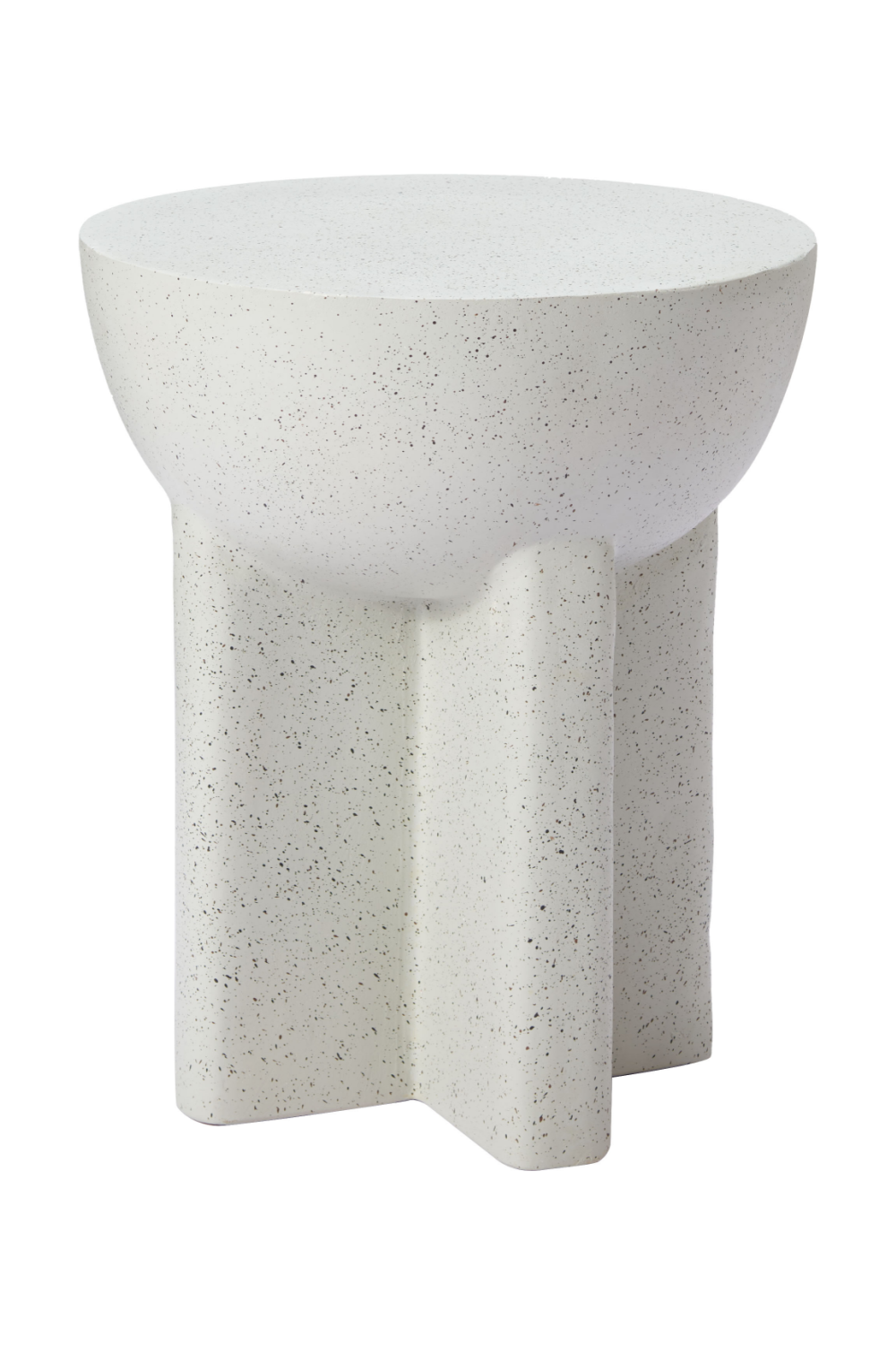 White Terrazzo-Look Side Table | Oroa.com