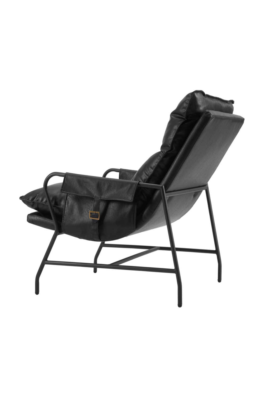 Black Leather Lounge Chair | Oroa.com