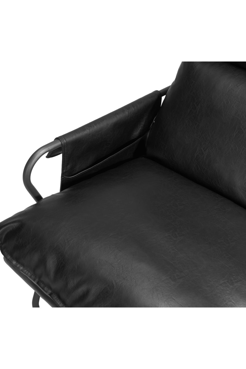 Black Leather Lounge Chair | Oroa.com
