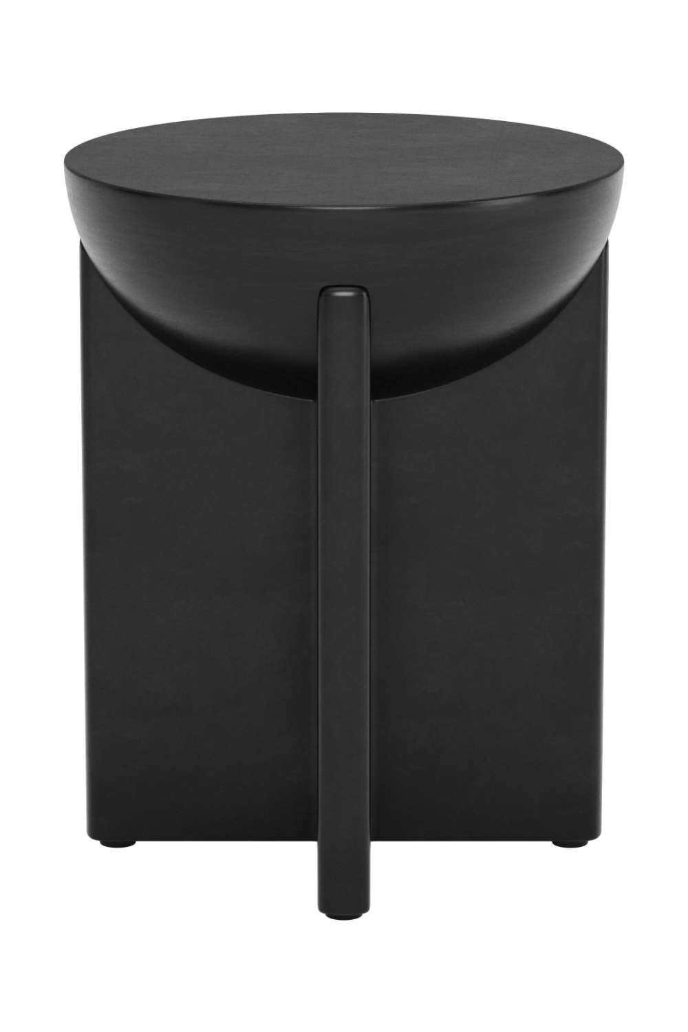 Black Solid Mango Side Table | Oroa.com