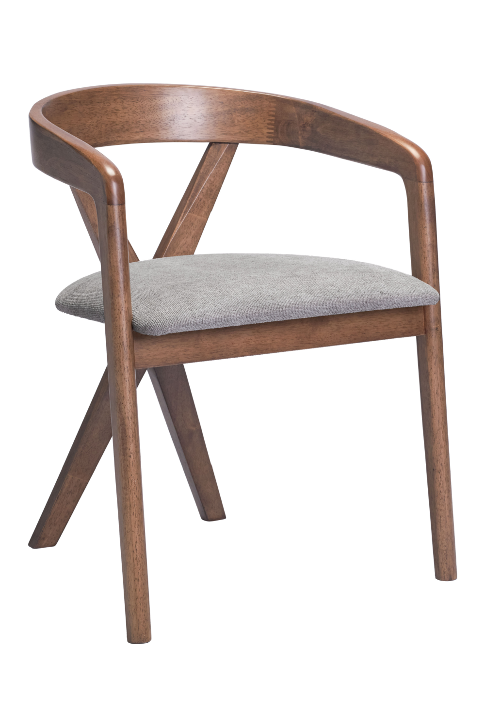 Gray Linen Seat Dining Chair | Oroa.com