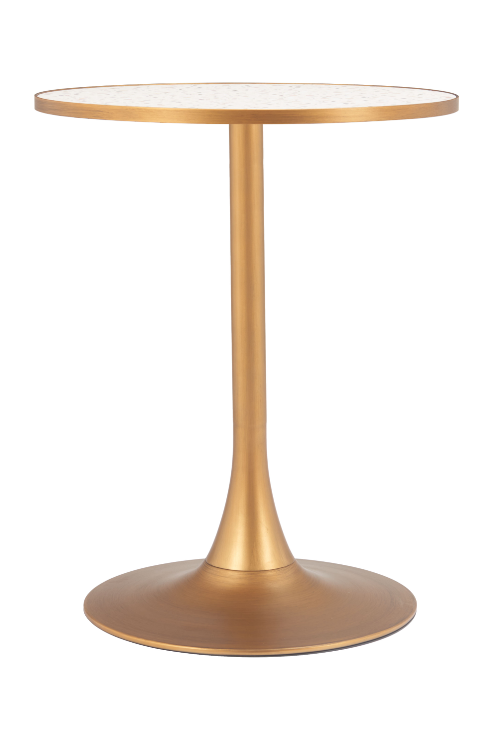 Gold Metal Pedestal Bar Table | Oroa.com