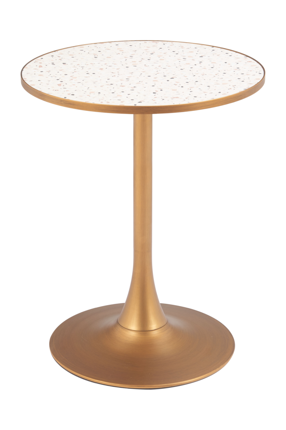 Gold Metal Pedestal Bar Table | Oroa.com