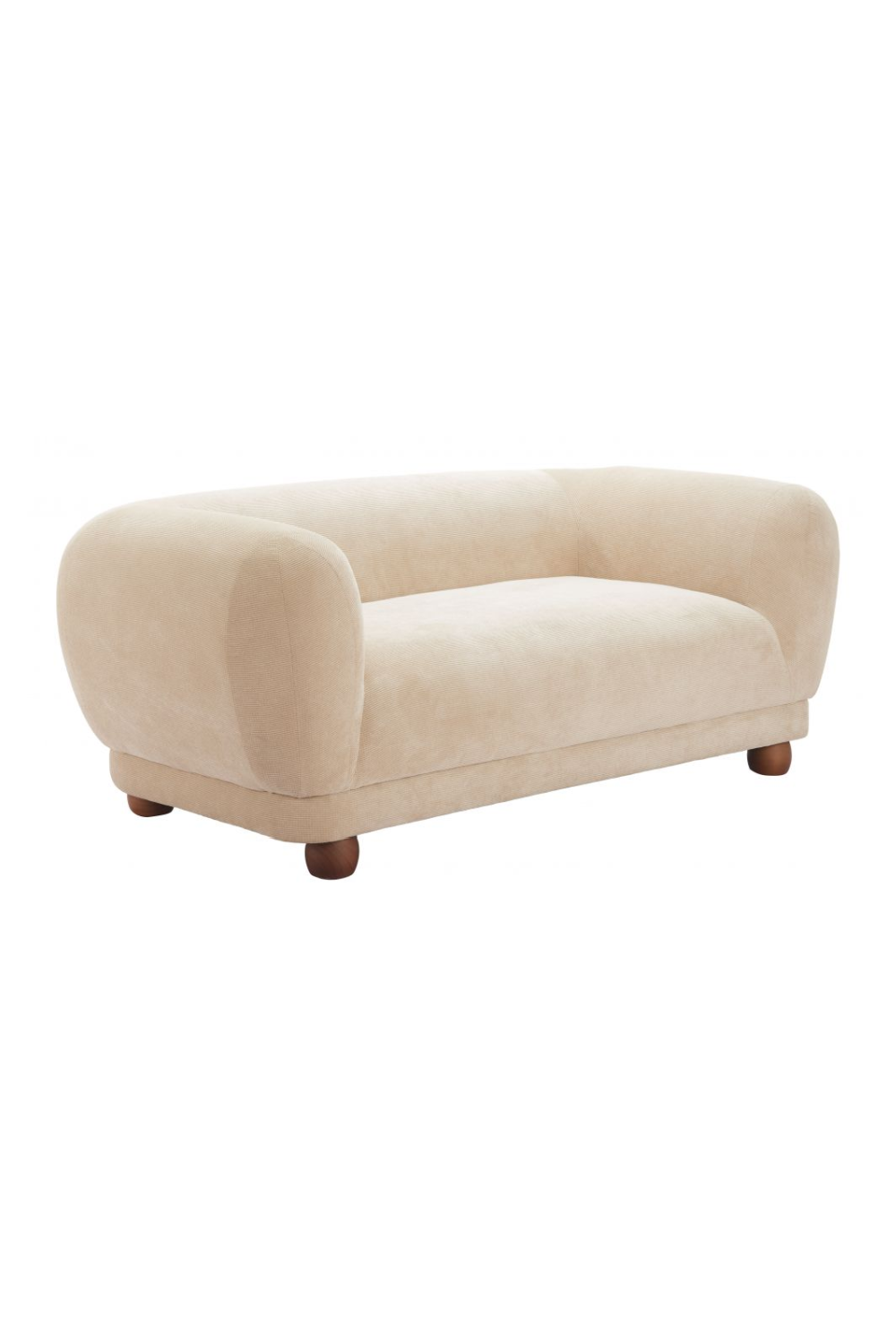 Taupe Corduroy Loveseat | Oroa.com