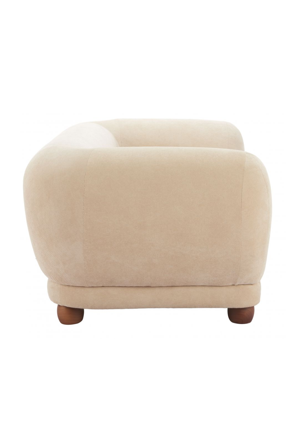 Taupe Corduroy Loveseat | Oroa.com