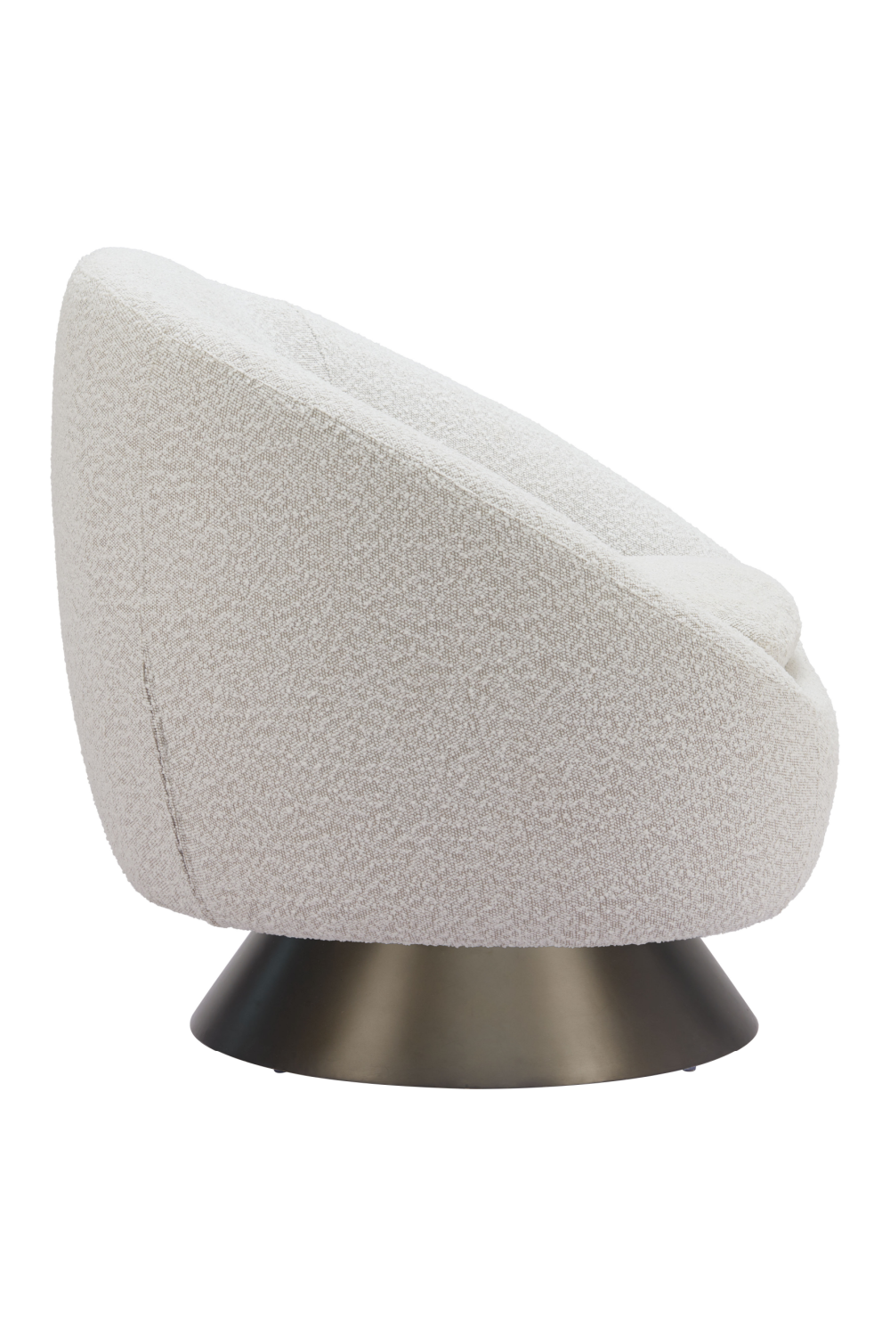 Bronze Base Gray Swivel Chair | Oroa.com