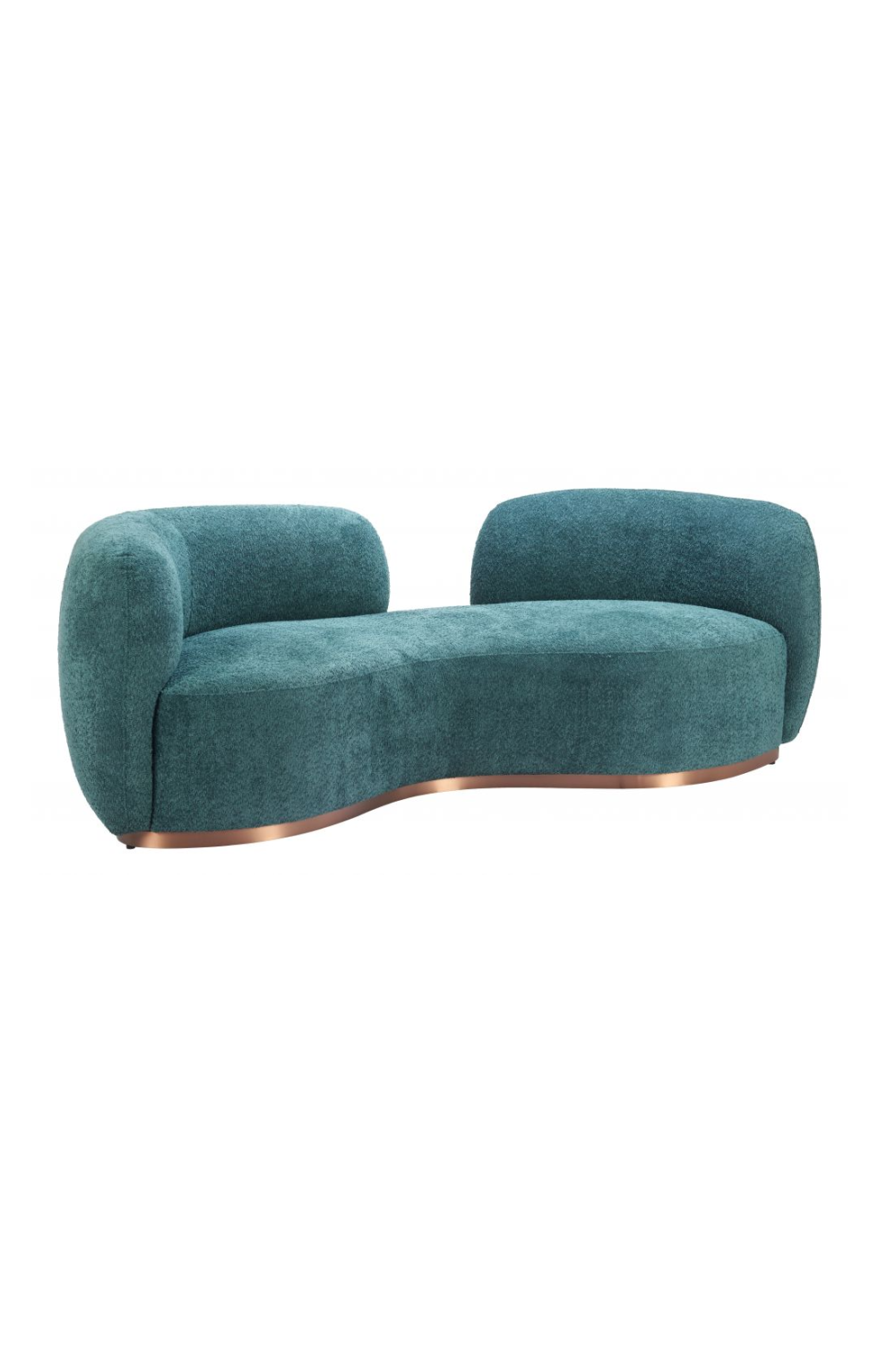Teal Colored Curved Sofa | Oroa.com