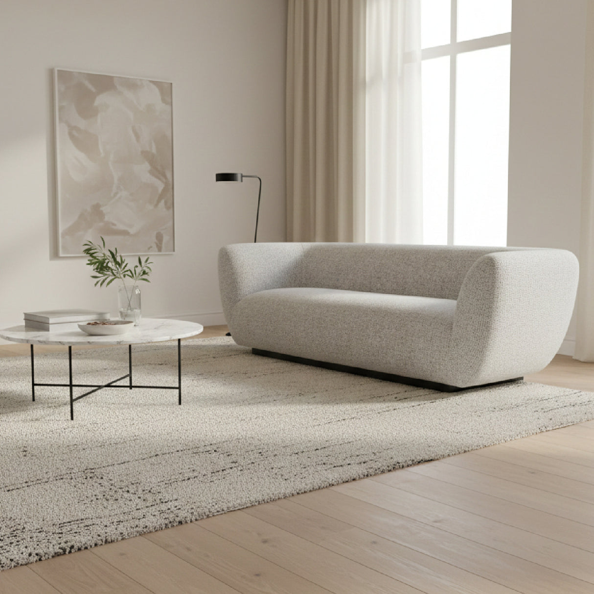 Gray Contemporary Sofa | Oroa.com