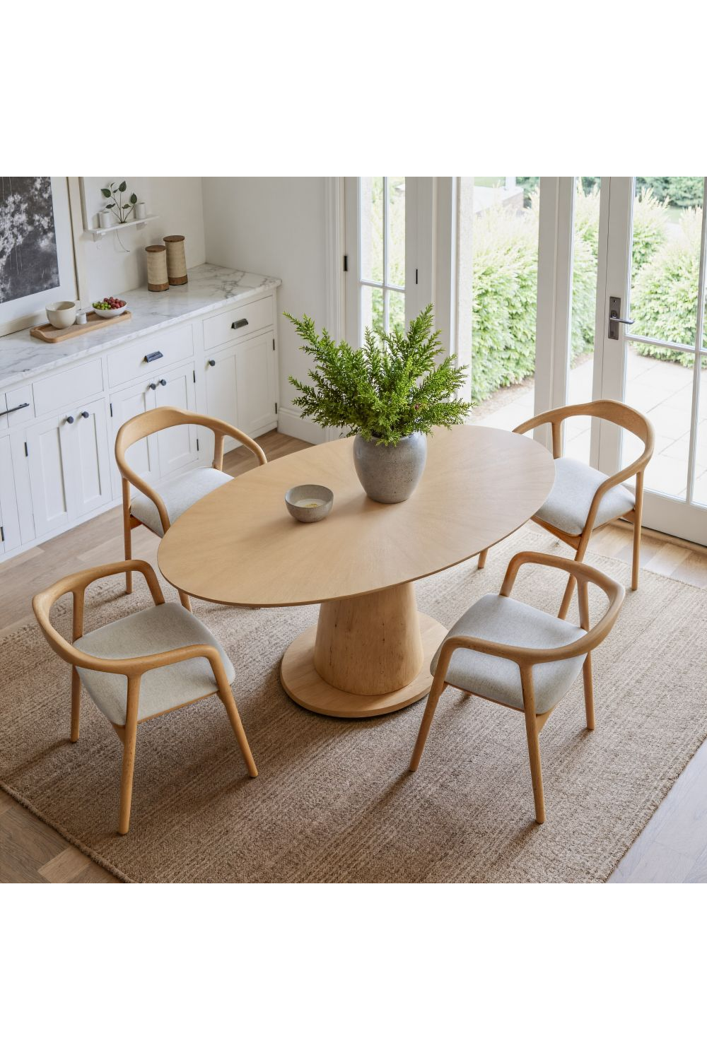 Beige Seat Dining Chair | Oroa.com