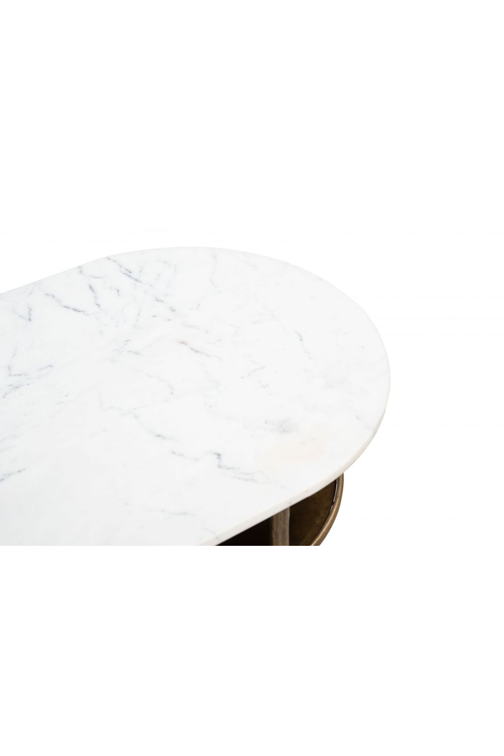 Oval White Marble Console Table | Oroa.com