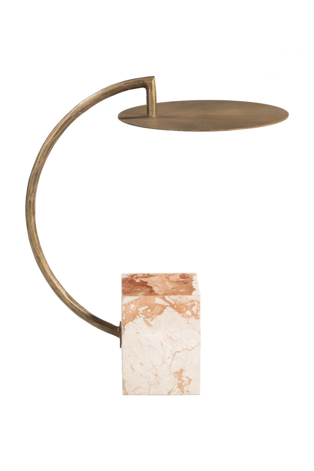 Curved Brass Side Table | Oroa.com