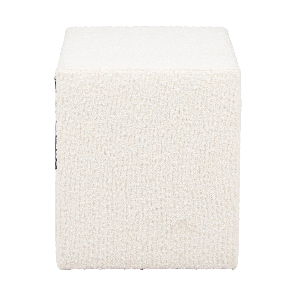 White Fabric 1-Drawer Nightstand | Oroa.com