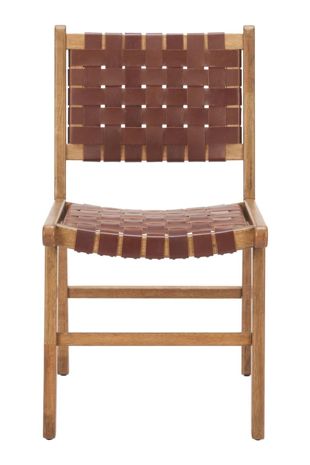 Brown Woven Leather Dining Chair | Oroa.com