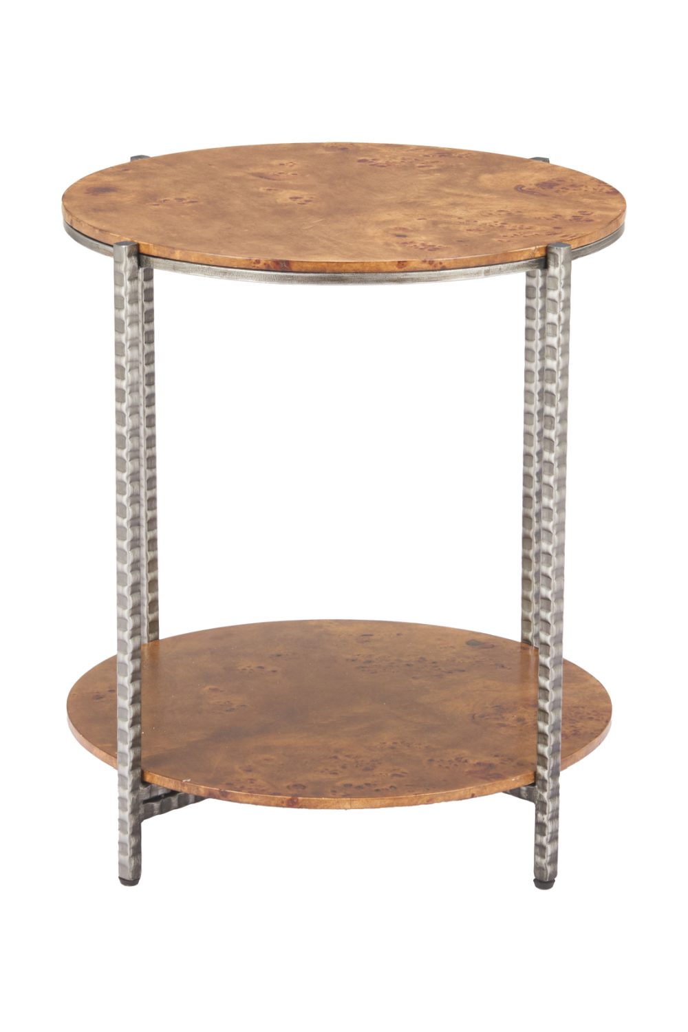 Burl Veneer 2-Layer Side Table | Oroa.com